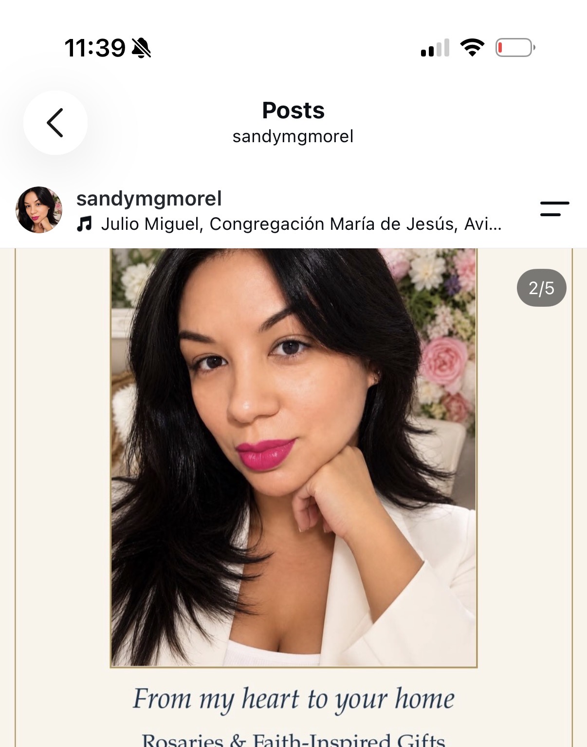 Sandy, founder of Pocket of Grace